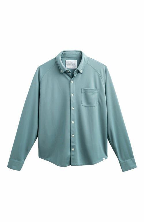 Ministry of Supply Men's Apollo Raglan Sport Shirt in Blue Dusk at Nordstrom, Size X-Large - 35 Product Image
