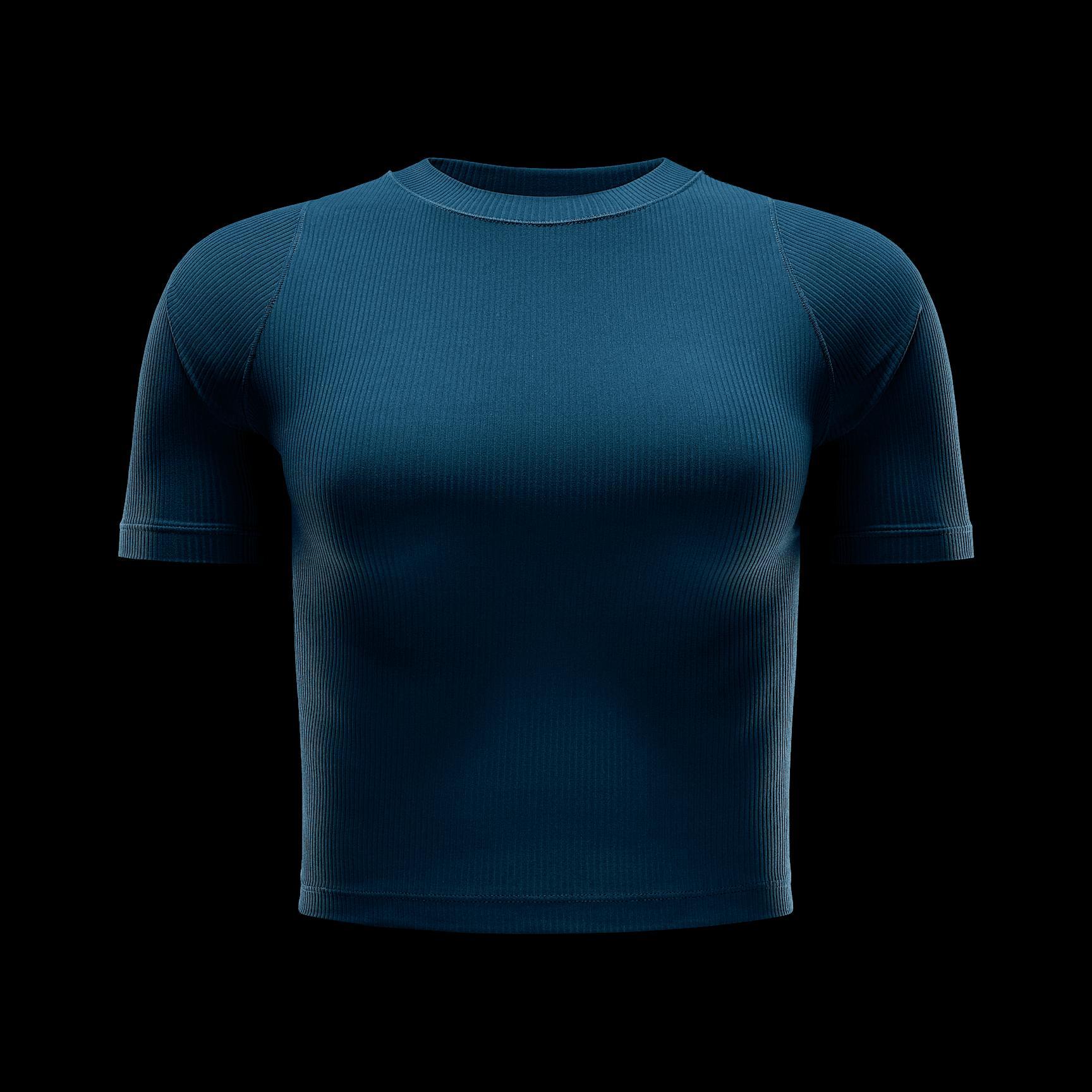 Nike Zenvy Rib Women's Dri-FIT Short-Sleeve Top Product Image