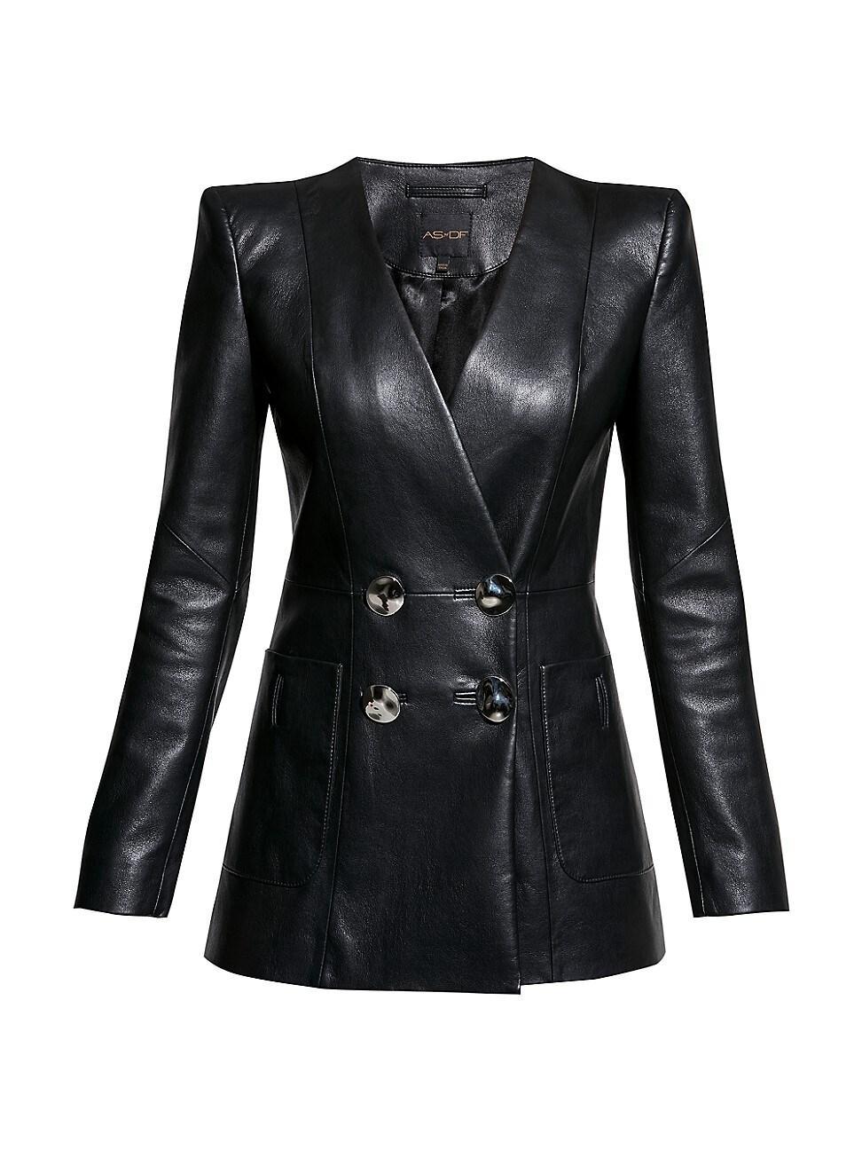 Claude Recycled Leather Jacket Product Image