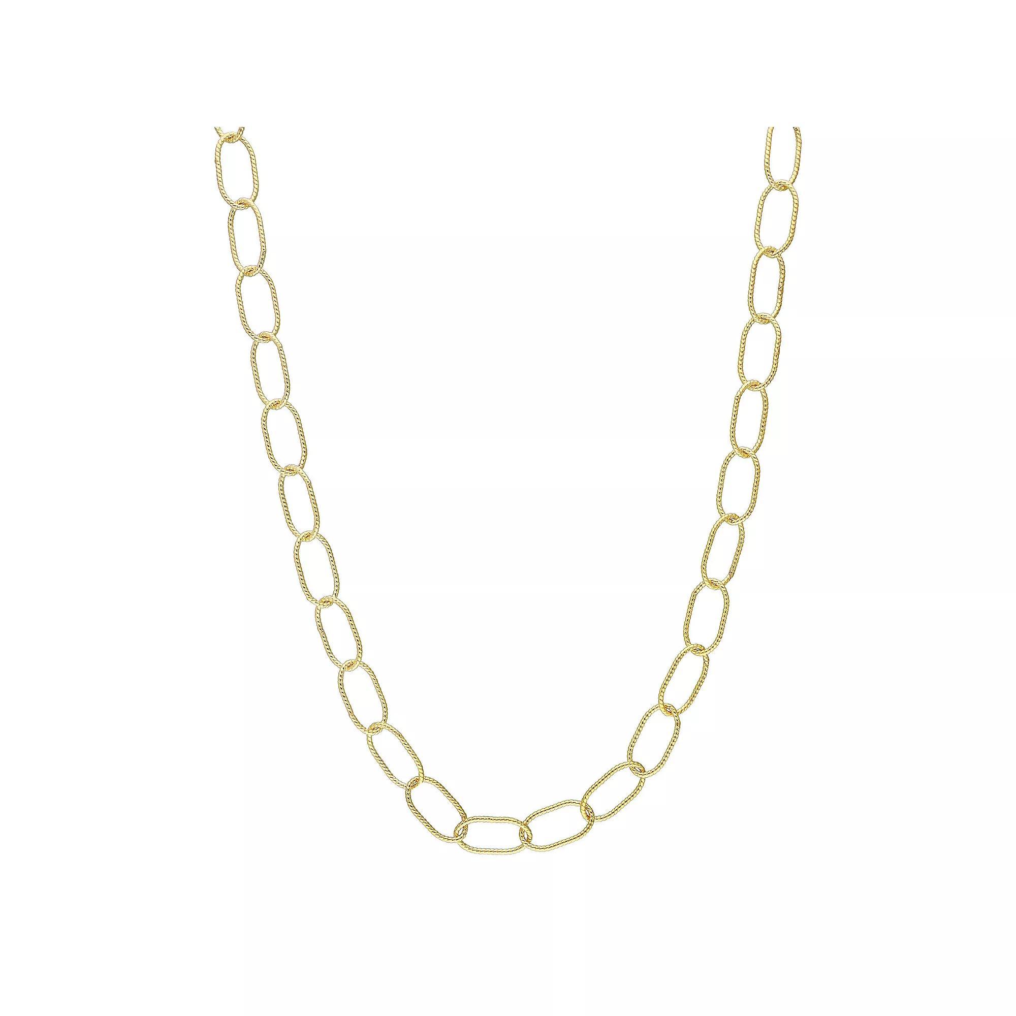 Stella Grace Sterling Silver 6.5 mm Twisted Rolo Chain Necklace, Womens Product Image