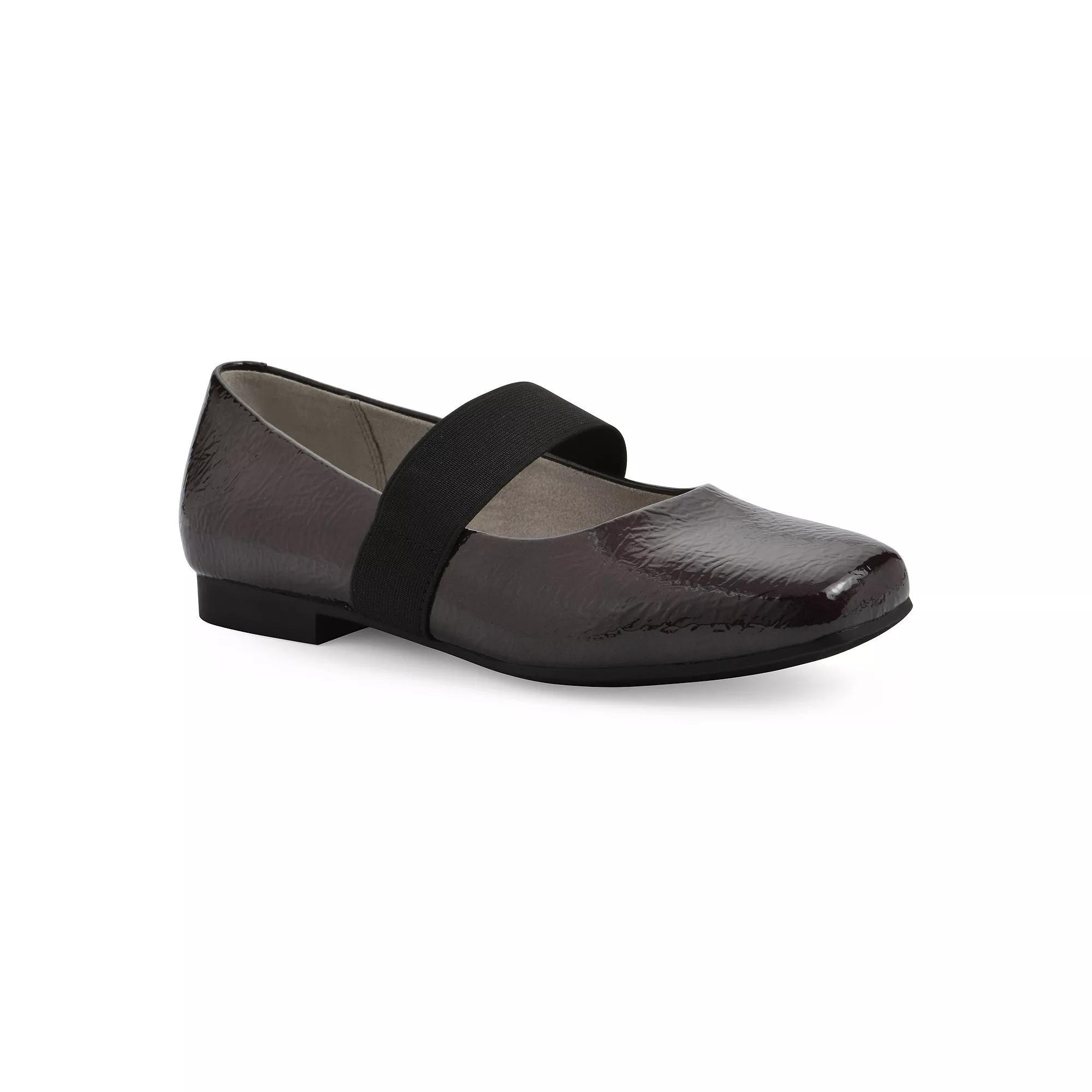 Cliffs by White Mountain Besimi Women's Mary Jane Flats, Size: 8.5, Black Smo Product Image