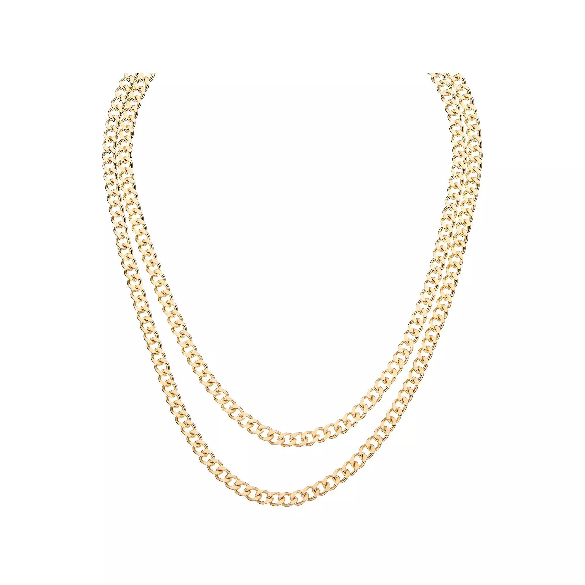 Juvell 18k Gold Plated Necklace, Women's, Two Tone Product Image