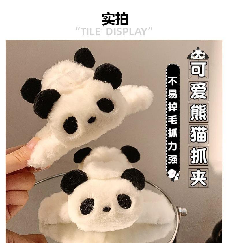 Panda Plush Hair Claw Clip Product Image