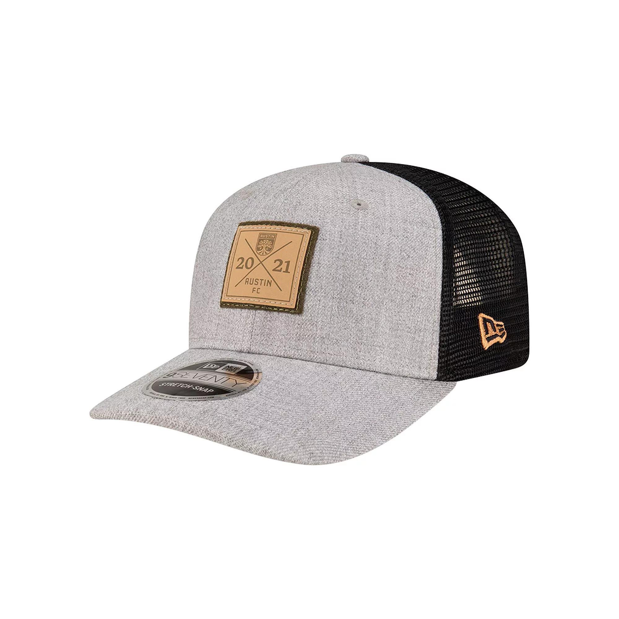 Mens New Era Heather Gray Austin FC Heather Patch 9SEVENTY Adjustable Hat Product Image