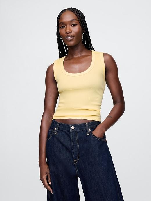 Rib Scoop Tank Top Product Image