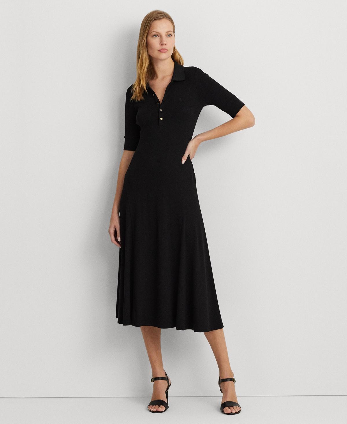 Lauren Ralph Lauren Cotton-Blend Polo Dress (Refined ) Women's Dress Product Image