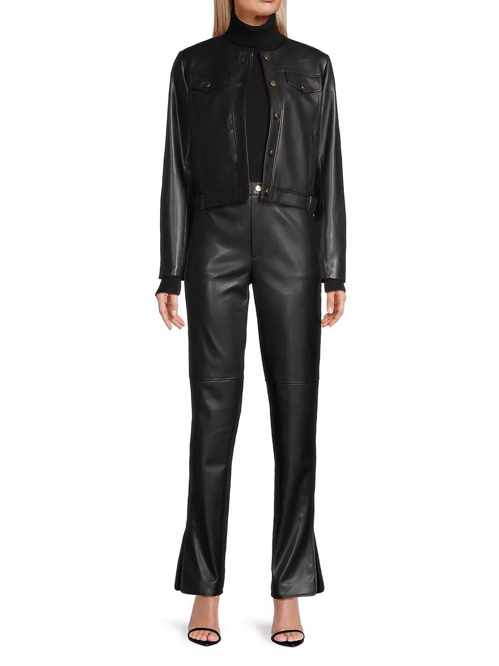 Iris Faux Leather Pants Product Image