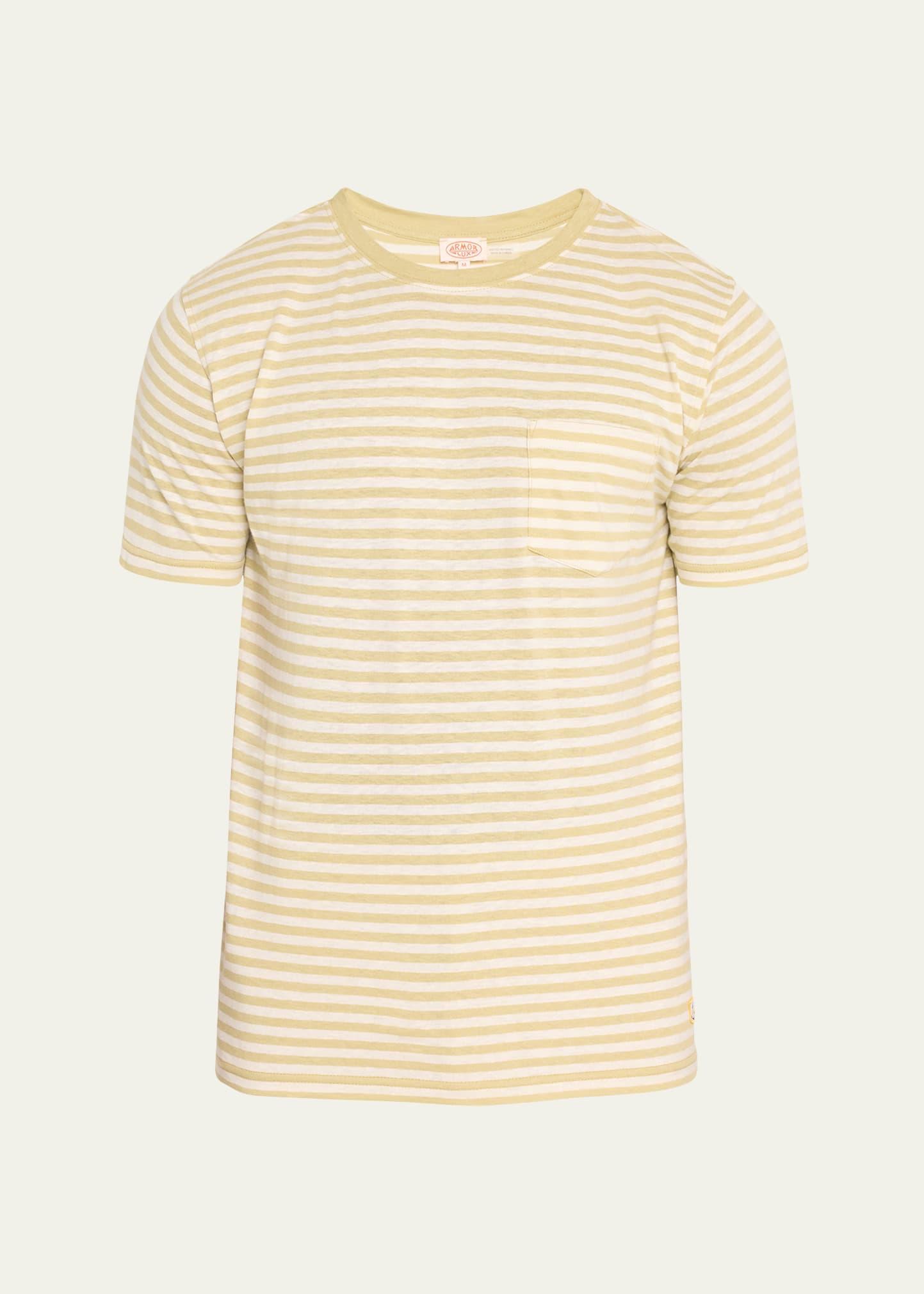 Men's Heritage Striped Cotton-Linen T-Shirt Product Image