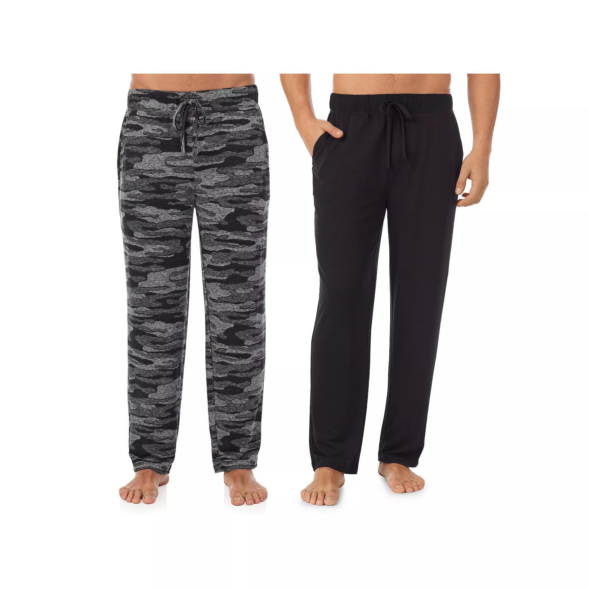 Mens Cuddl Duds 2-Pack French Terry Pajama Pants Set Product Image