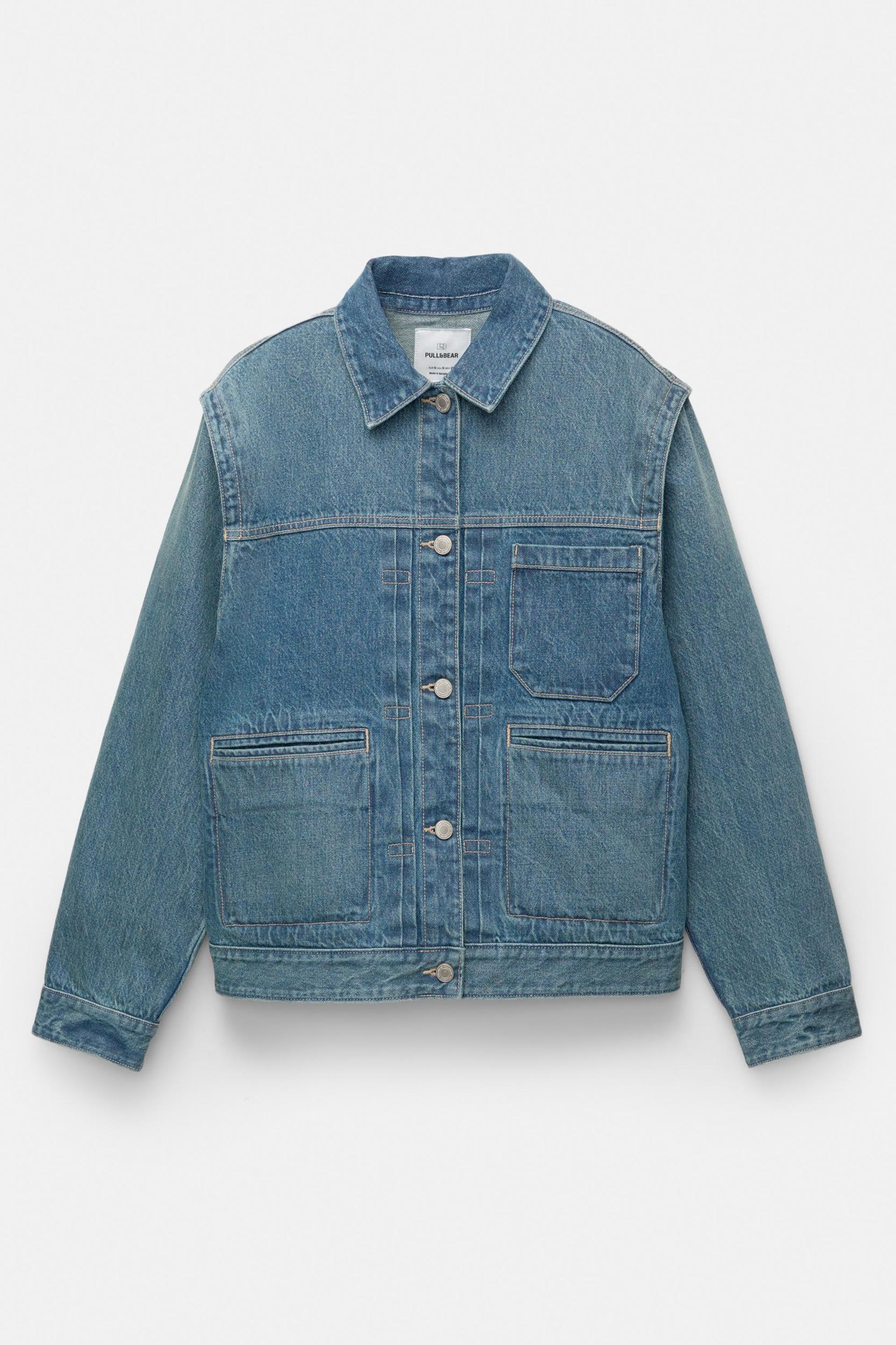 Denim trucker jacket Product Image