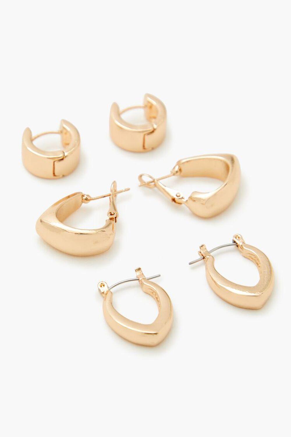 Geo Hoop Earring Set | Forever 21 Product Image