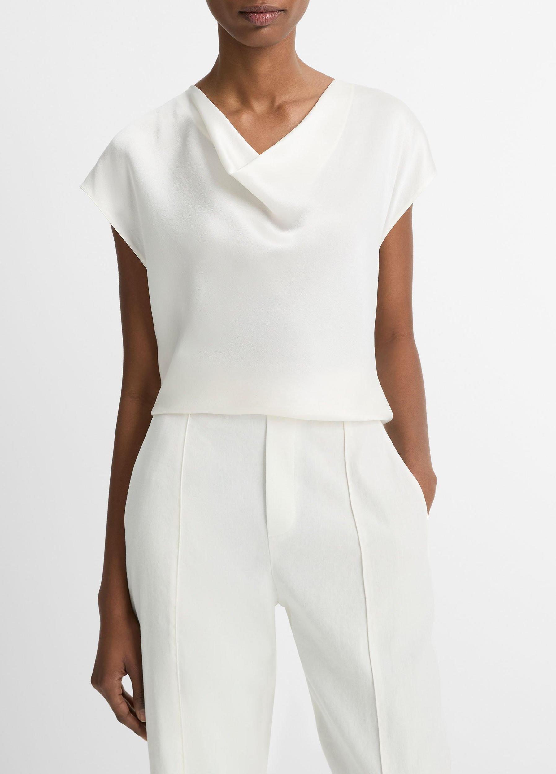Womens Silk Cowl-Neck Blouse Vince Product Image