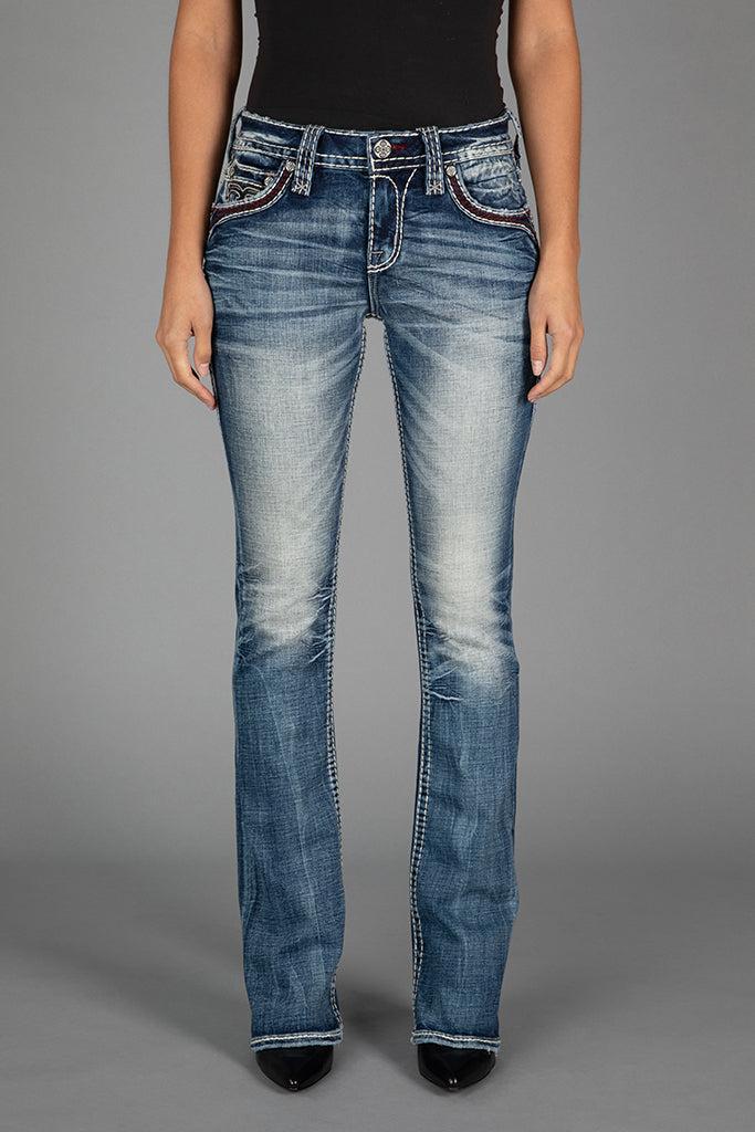Peacoat Bootcut Jeans Product Image
