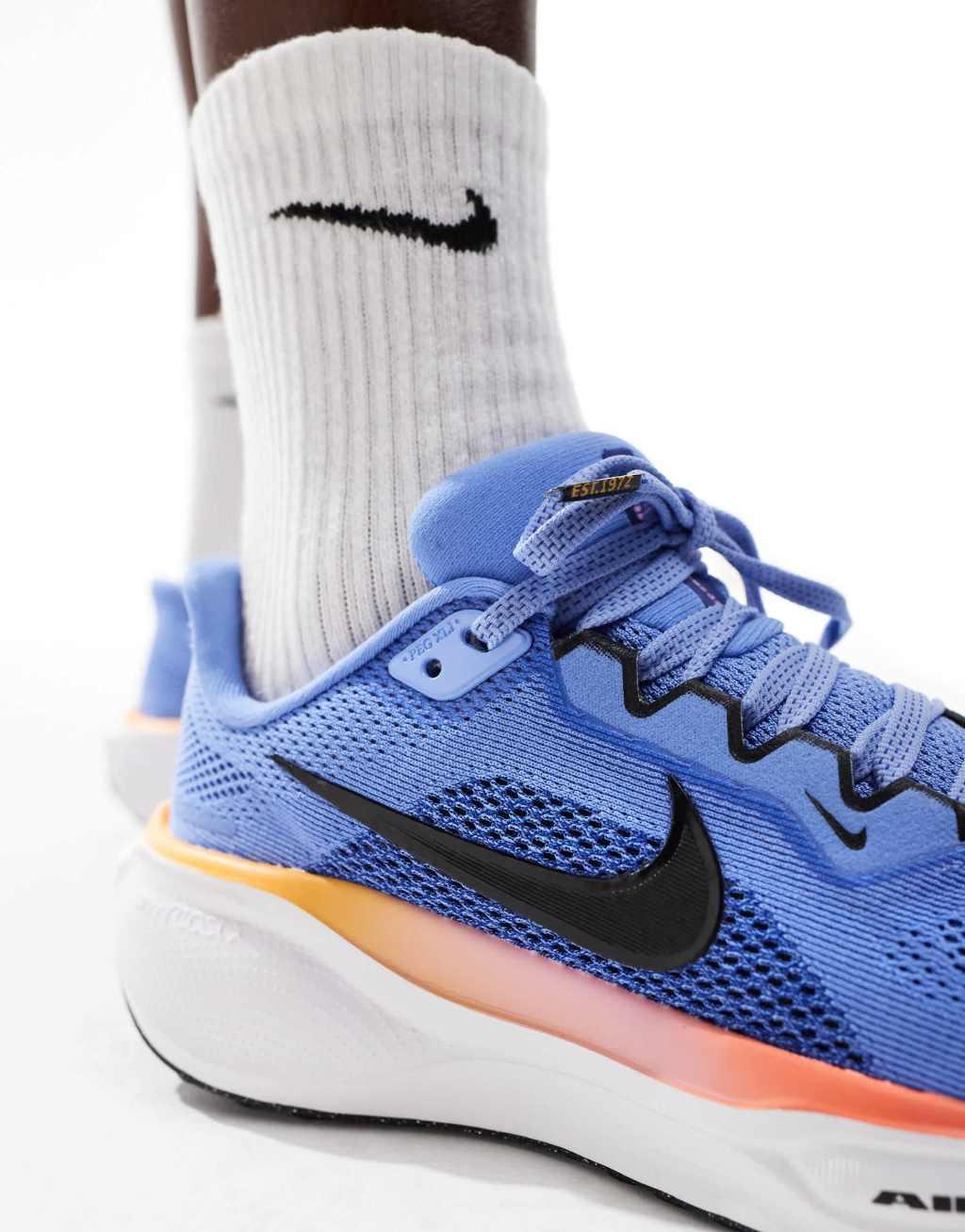 Nike Running Air Zoom Pegasus 41 sneakers in blue Product Image