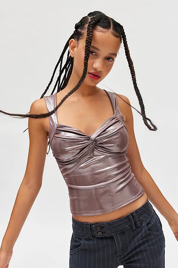 Silence + Noise Suri Twist-Front Tank Top Womens at Urban Outfitters Product Image