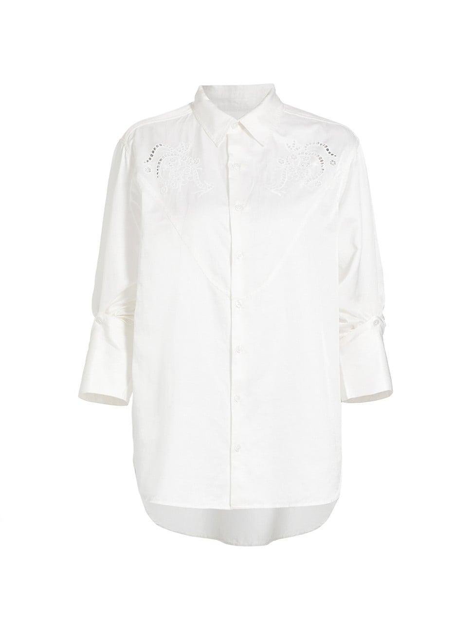 Citizens of Humanity Dree Embroidered Button Front Shirt Product Image