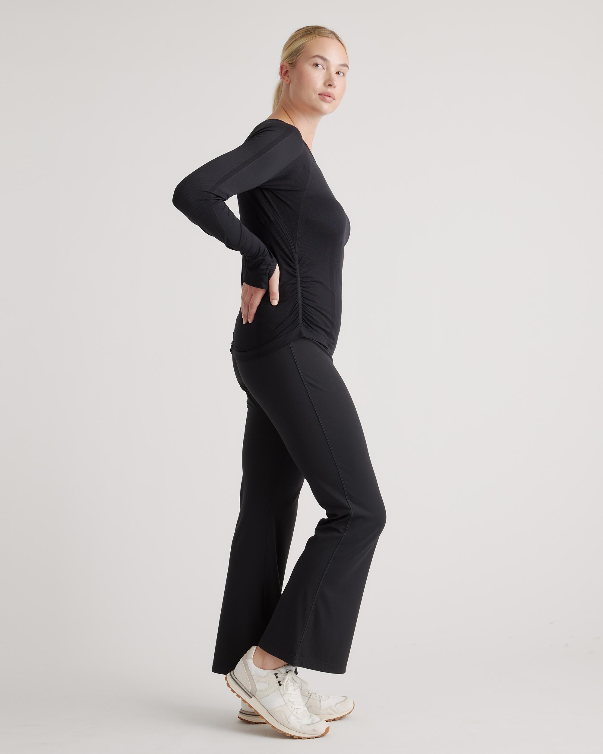 Quince | Women's Seamless Ruched Long Sleeve Top Nylon Product Image