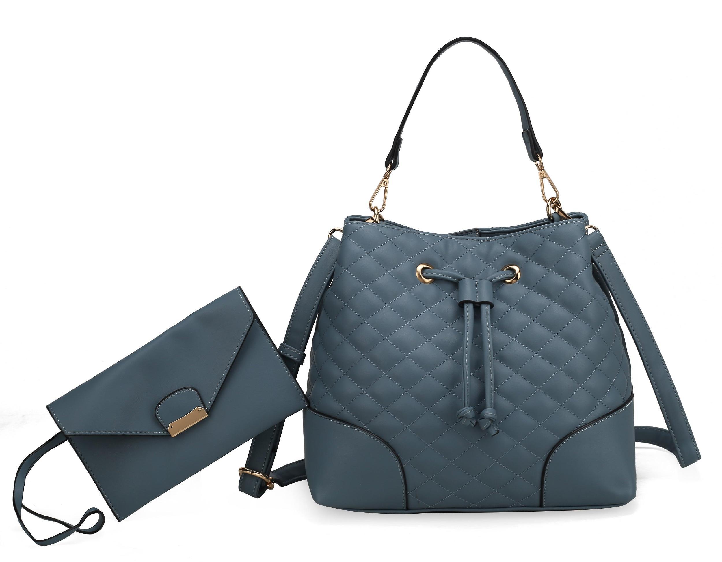 MKF Collection Women's Wendy 2 Pcs Bucket Bag With Wristlet Female Product Image