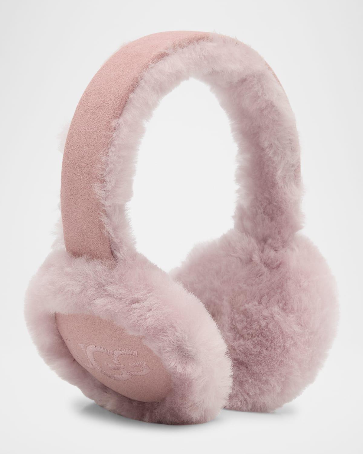 Embroidered Logo Shearling Earmuffs Product Image