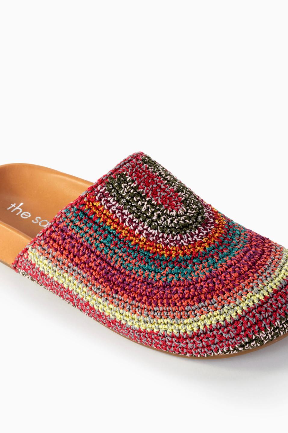 Bolinas Crochet Clogs -Striped Product Image