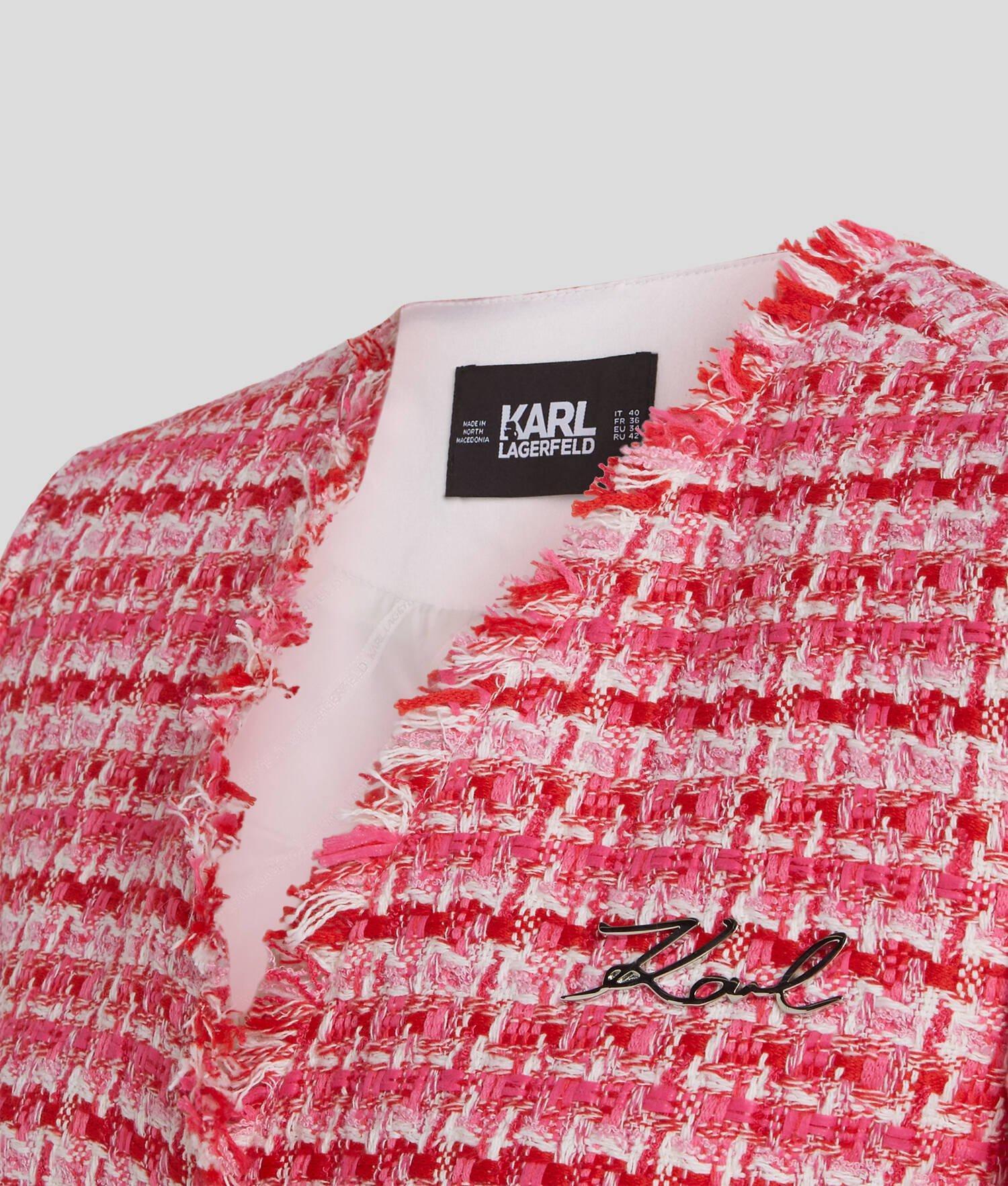 SHORT-SLEEVED BOUCLÉ JACKET Product Image