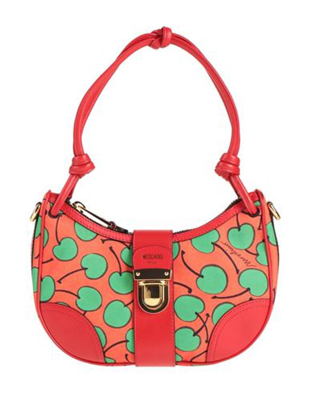 MOSCHINO Woman Handbag Tomato Red Size - Textile Fibers, Leather Product Image