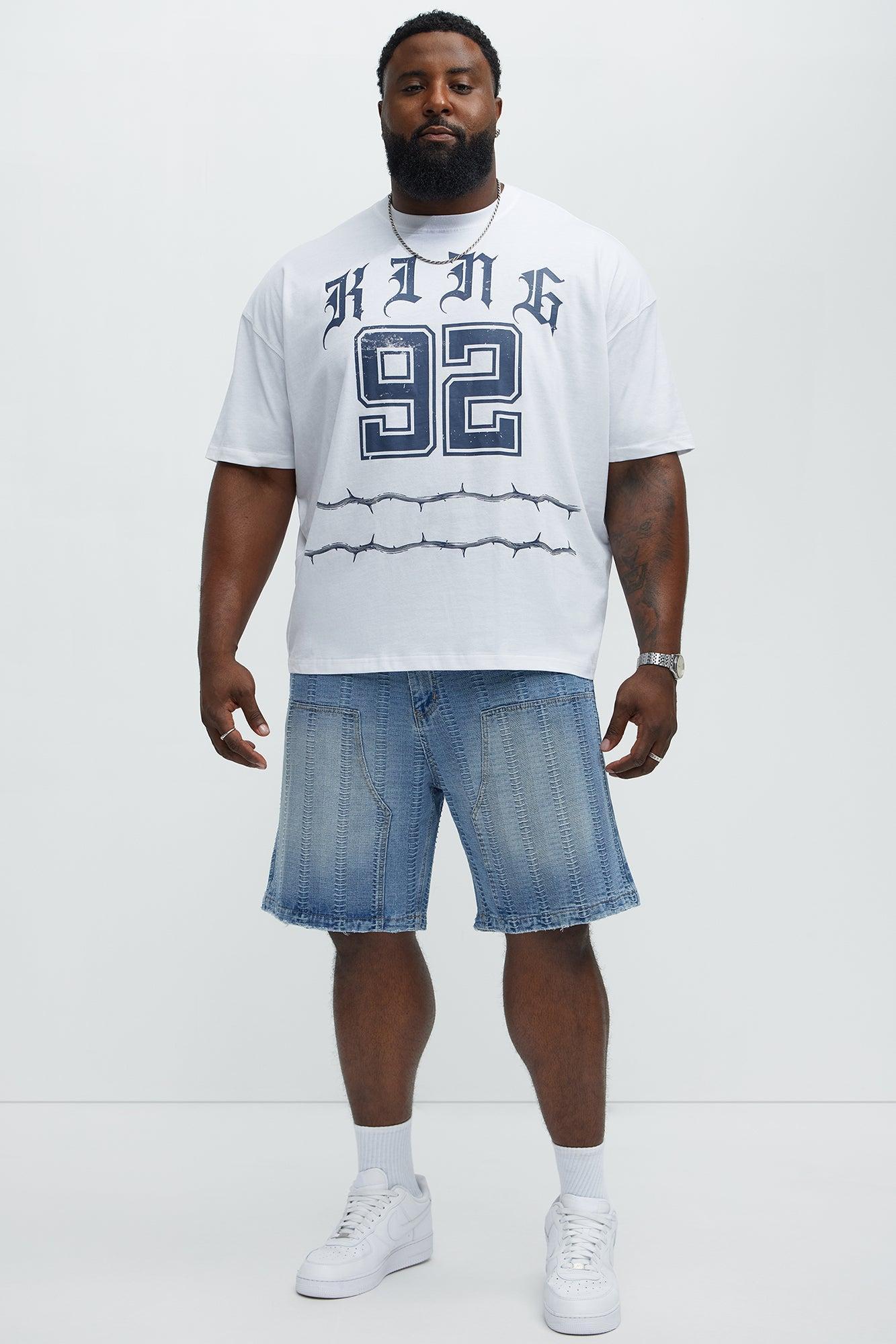 King Of Kings 92 Oversized Short Sleeve Tee - White Product Image