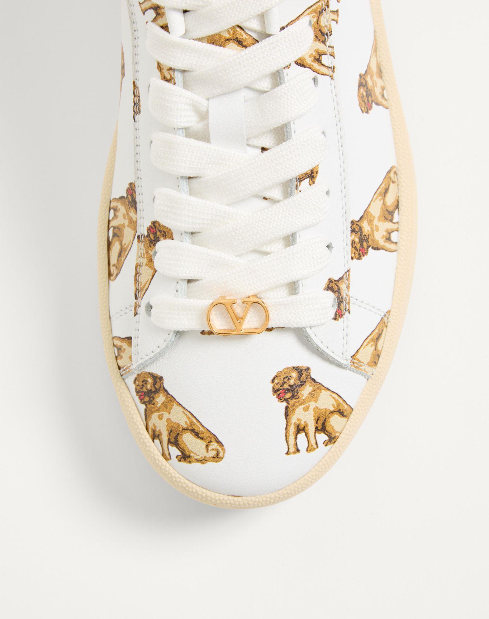Royco Sneaker In Nappa Calfskin With Petit Charles Pattern Product Image
