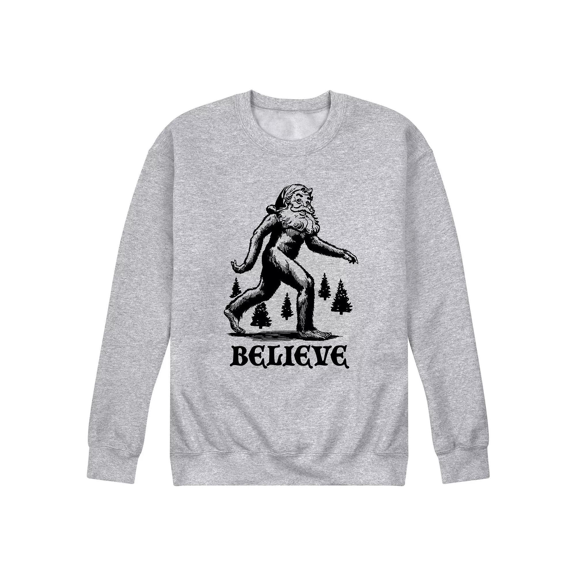 Mens Believe Sweatshirt Athletic Grey Product Image
