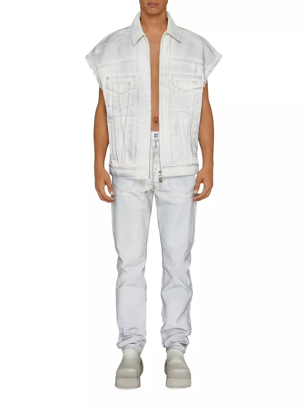 Straight Fit Jeans in Painted Denim Product Image