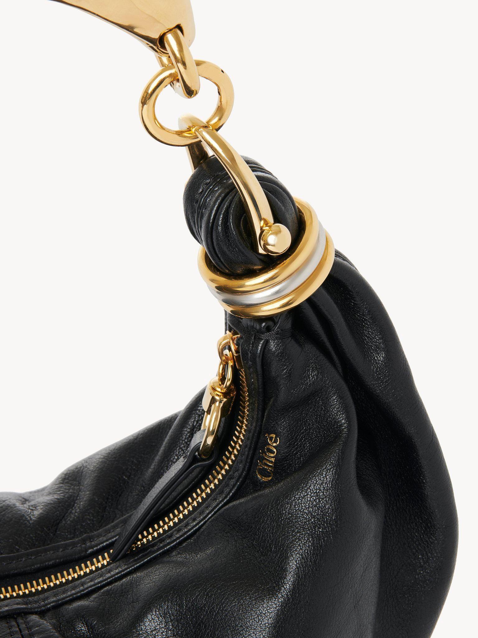 Small Bracelet hobo Bag in grained leather Product Image