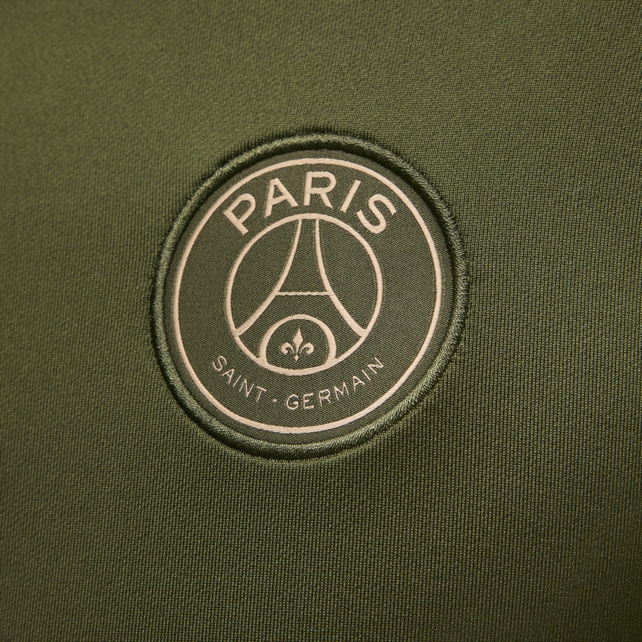 Mens Jordan Olive Paris Saint-Germain 2023/24 Fourth Strike Drill Performance Quarter-Zip Long Sleeve Top Product Image