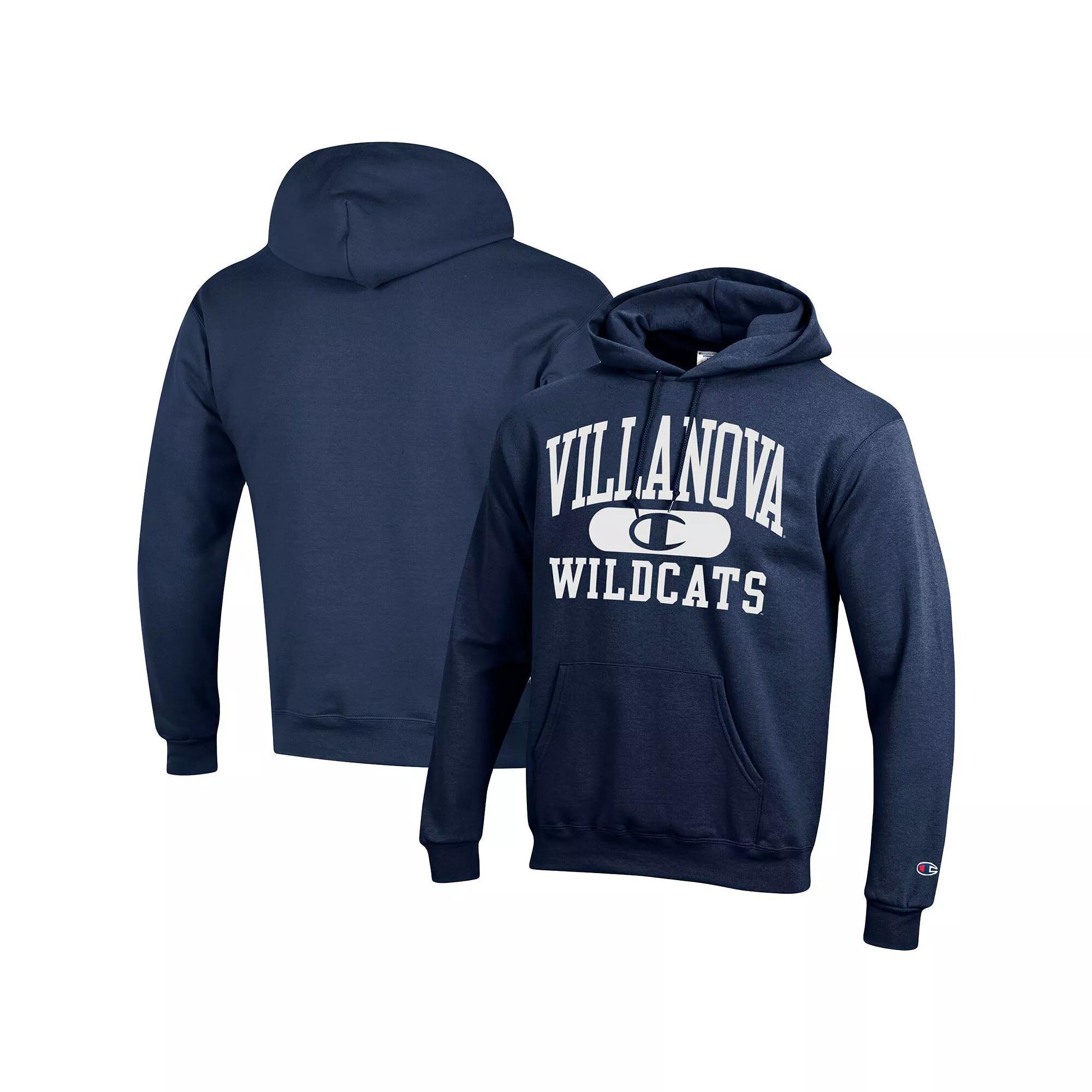 Men's Champion Navy Villanova Wildcats Arch Pill Pullover Hoodie, Size: XL, Blue Product Image