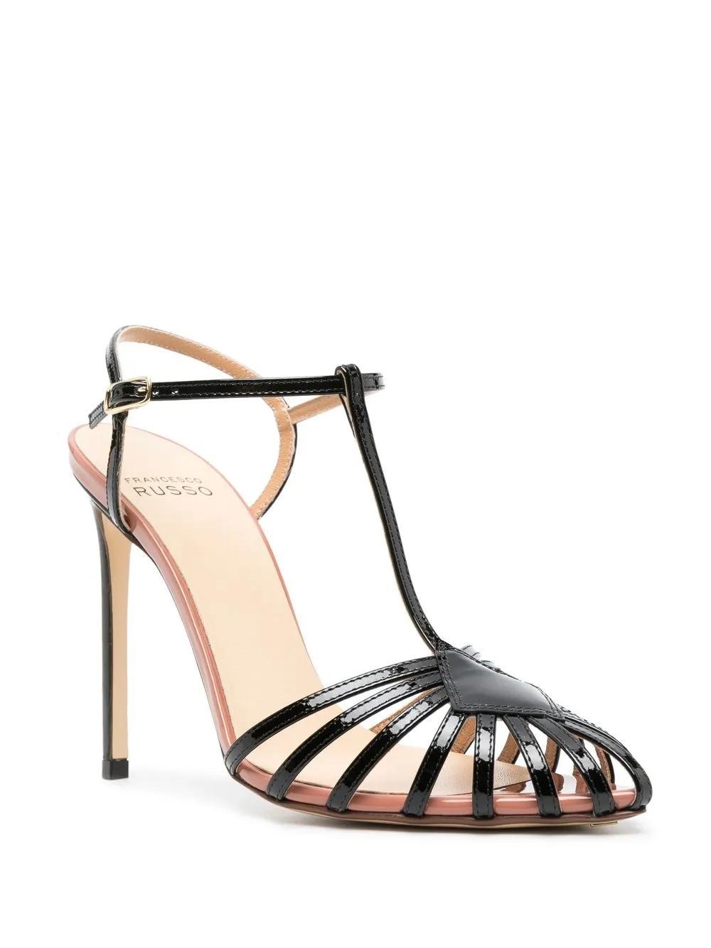 pointed strap-detail 105mm sandals  Product Image