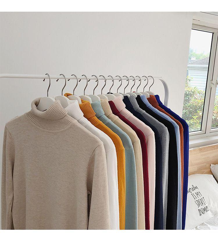 Turtleneck Knit Top Product Image