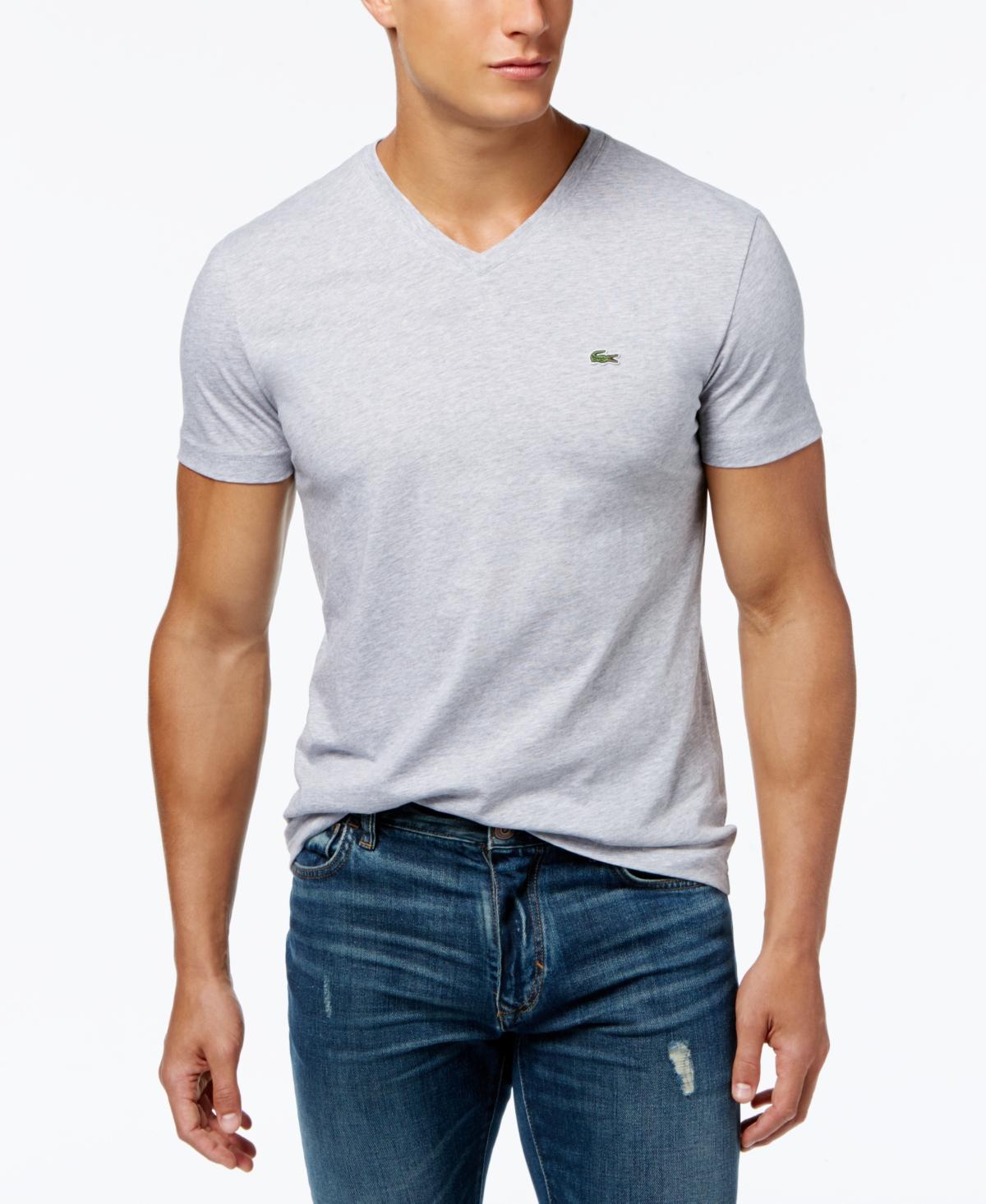 Lacoste V-Neck Pima Cotton Tee Product Image