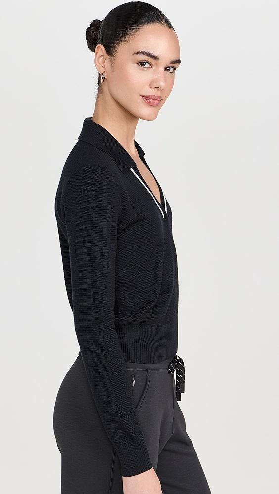 Rhone Birdie Sweater Long Sleeve Polo | Shopbop Product Image