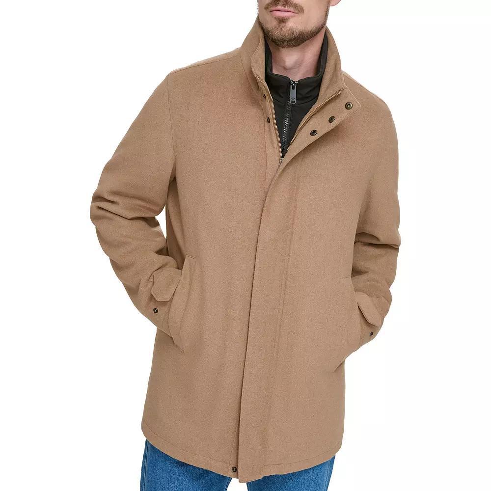 Men's Dockers® Wool Blend Walking Coat with Quilted Bib, Size: XL, Light Gray Product Image