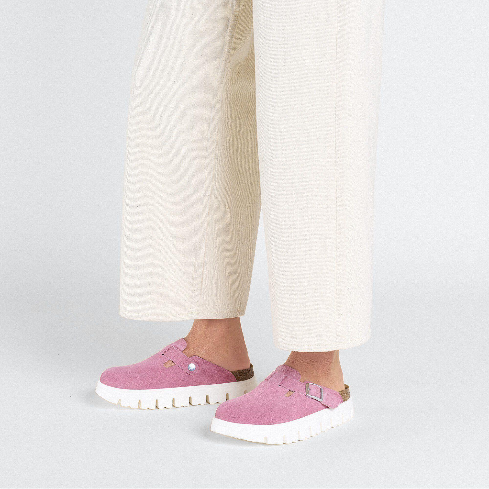 Boston Chunky Suede Leather Candy Pink Product Image