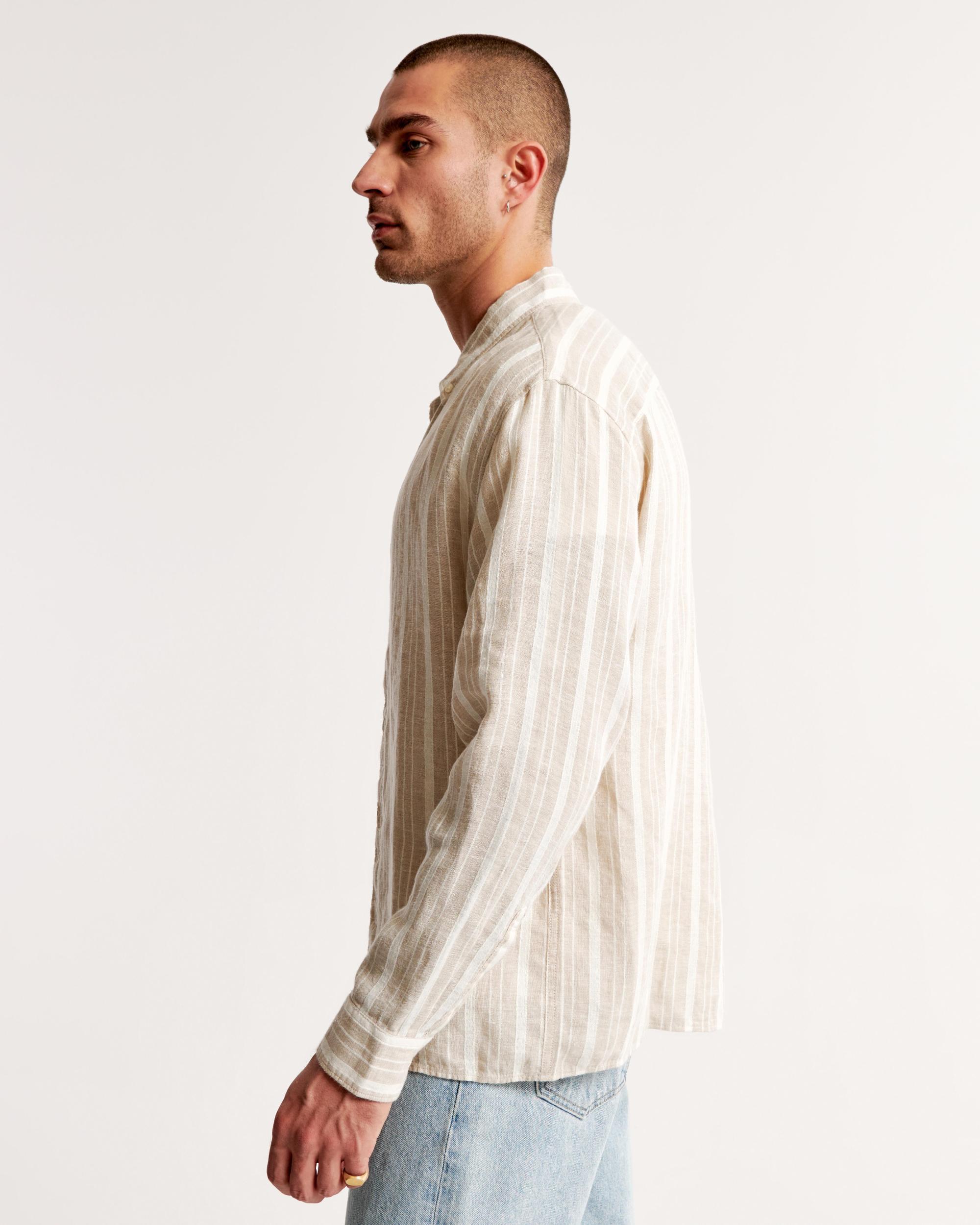 Linen Button-Up Shirt Product Image