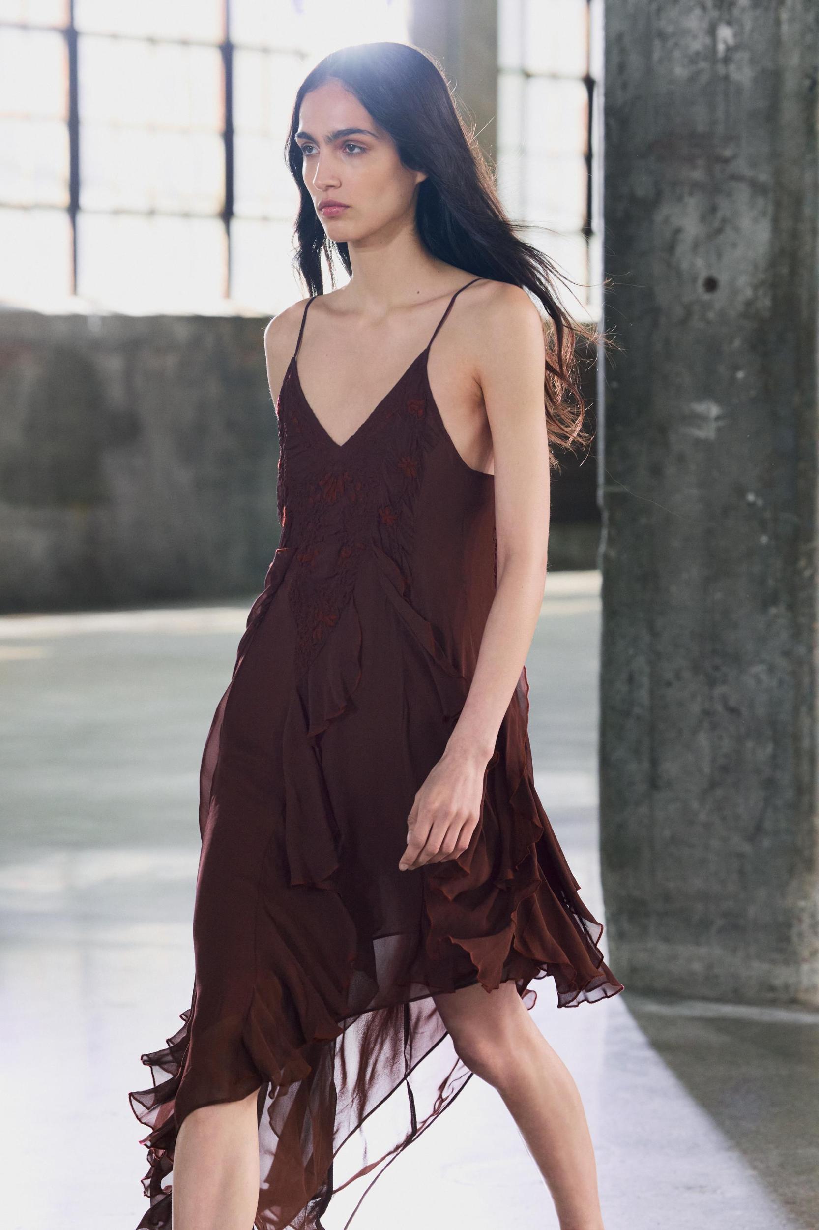 ZW COLLECTION EMBROIDERED ASYMMETRIC DRESS Product Image