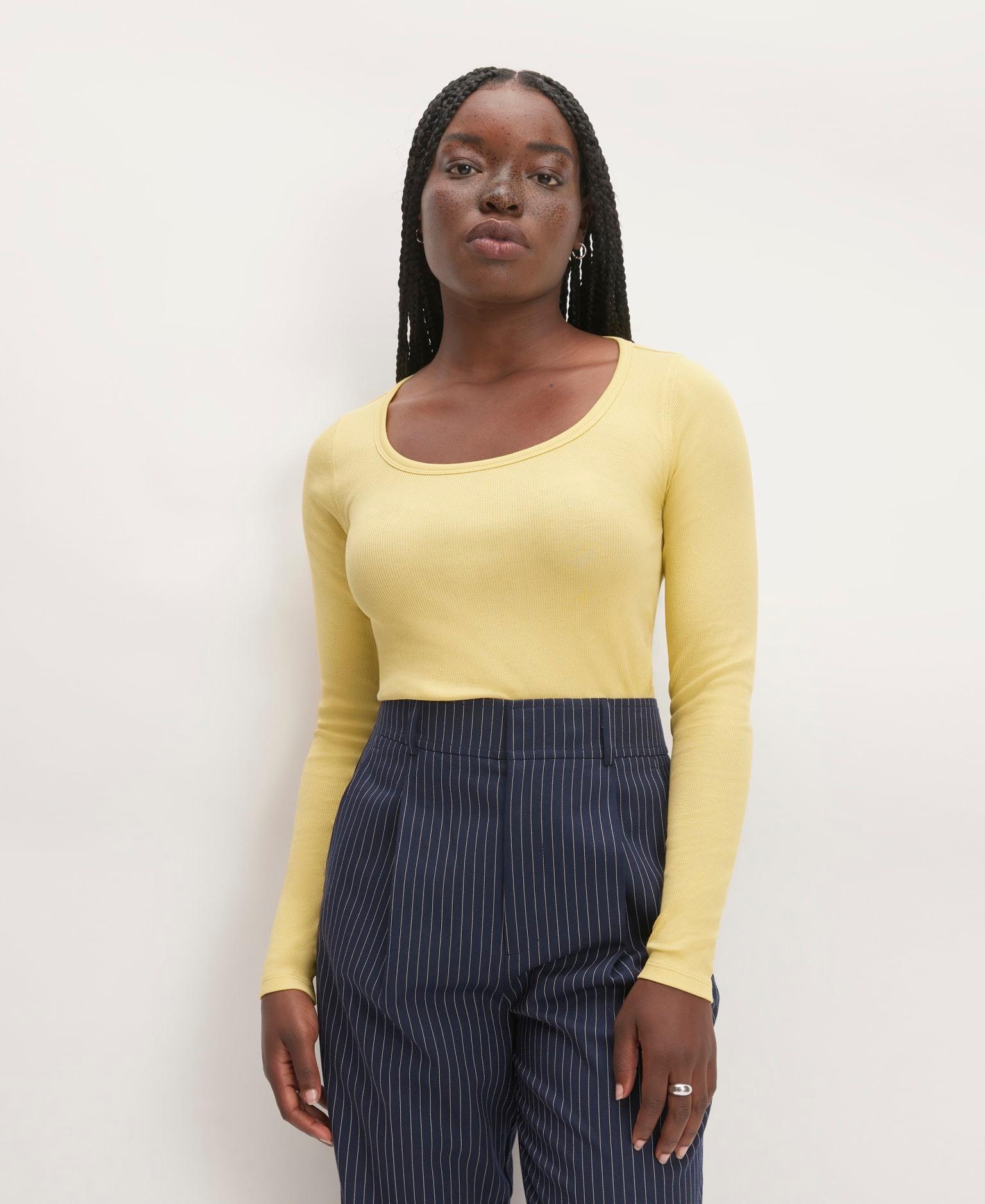 Womens Luxe Rib Long-Sleeve Scoop-Neck T-Shirt by Everlane Product Image
