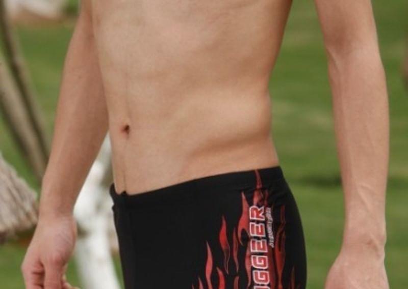 Flame Print Swim Shorts Product Image