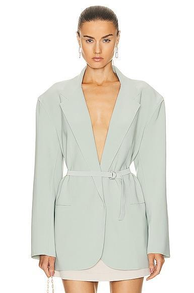 Womens Belted Oversized Jacket Product Image