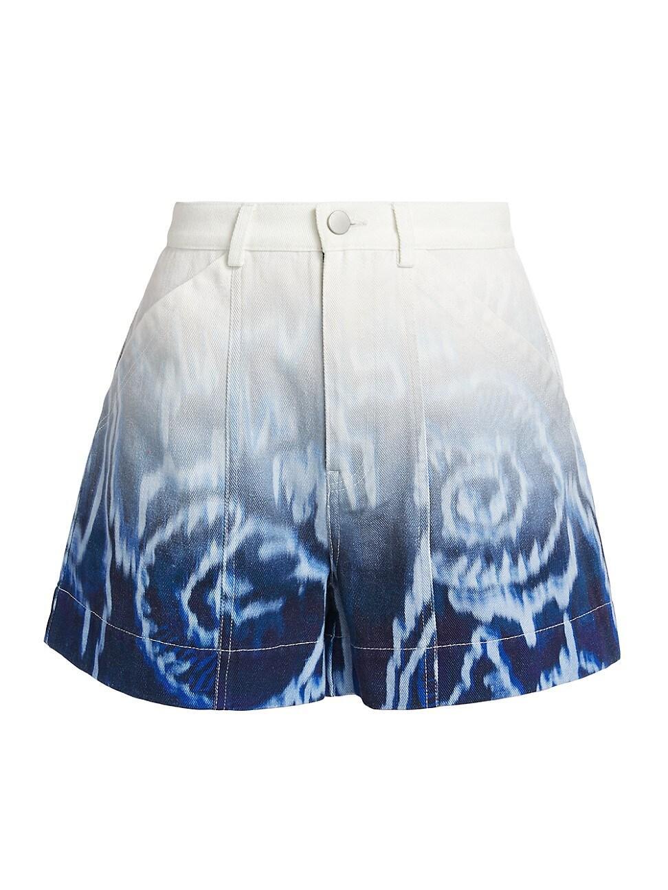 Womens Melik Ombr Denim Shorts Product Image