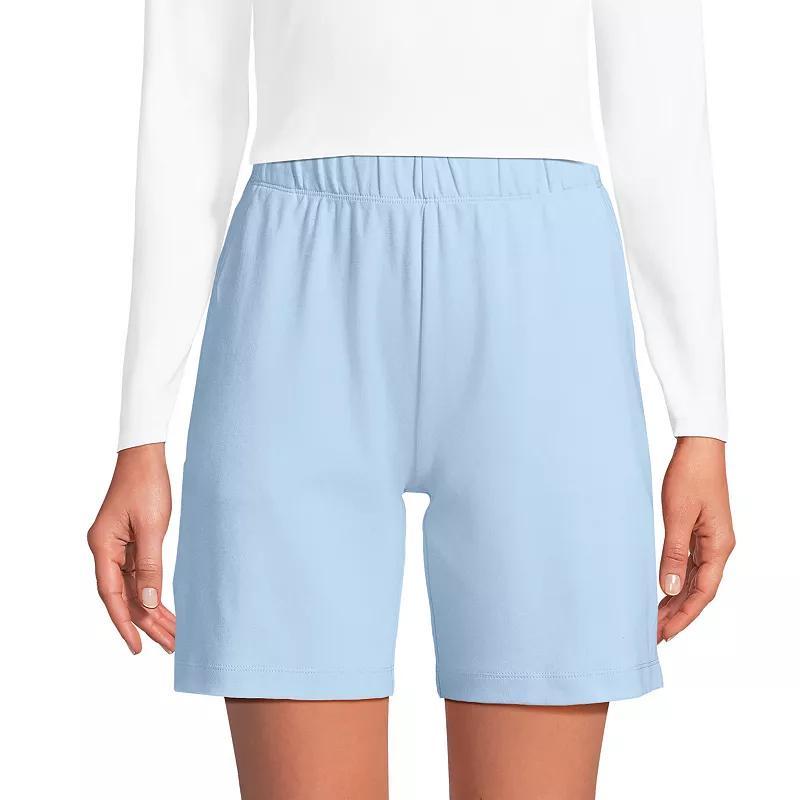 Petite Lands' End Sport Knit Pull-On Shorts, Women's, Size: Large Petite, Lily  Green Product Image