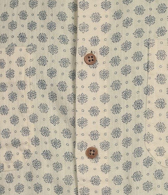 Rowm Long Sleeve Slub Medallion Print Shirt Product Image