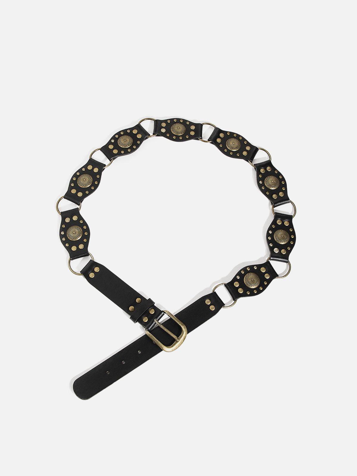 Vintage Rivet Faux Leather Belt Female Product Image
