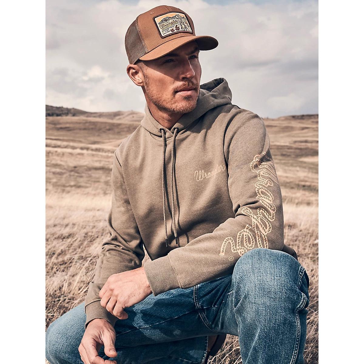 Men's Wrangler® Rope Logo Hoodie | Men's SHIRTS | Wrangler® Product Image