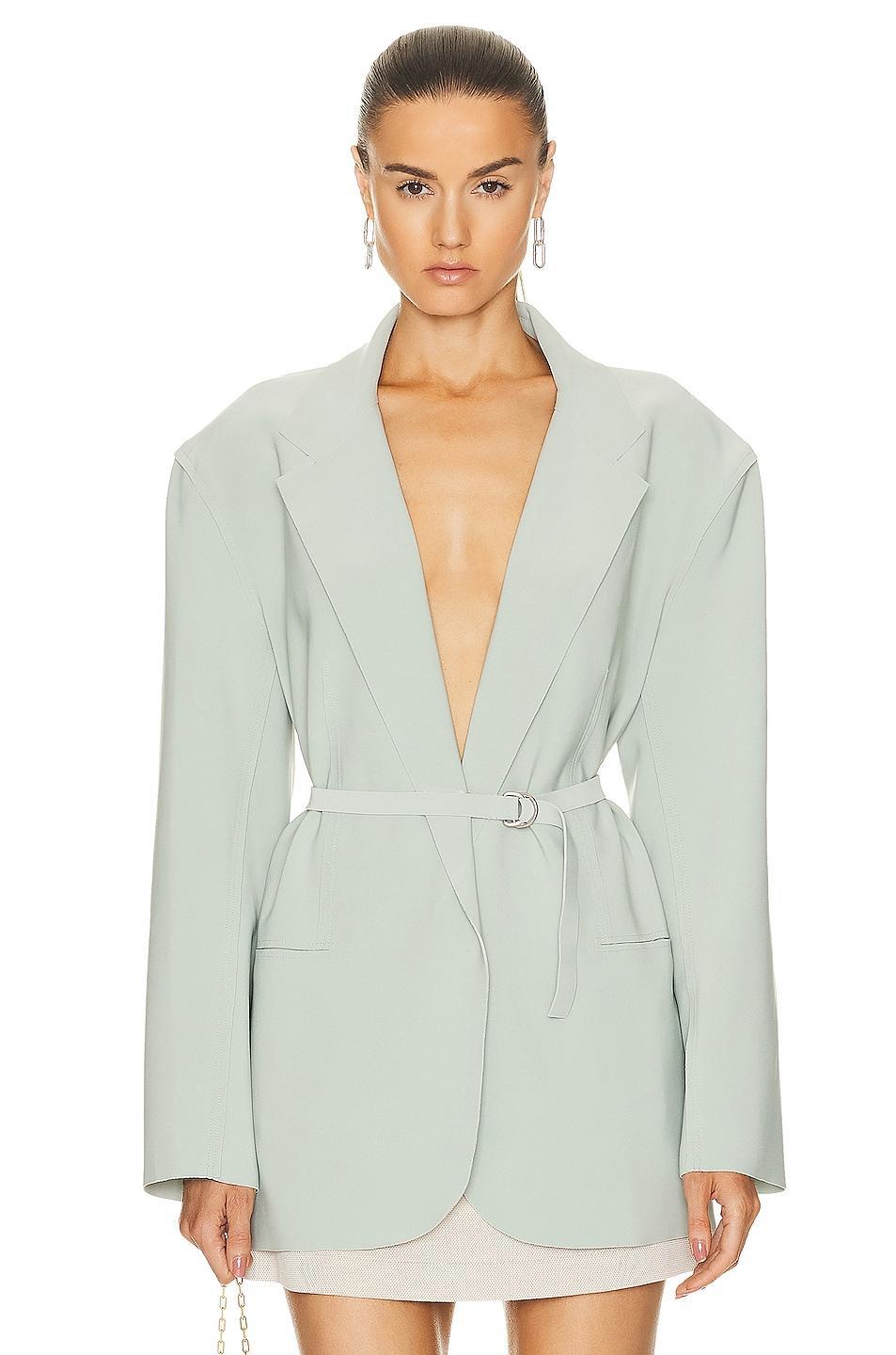 Womens Belted Oversized Jacket Product Image